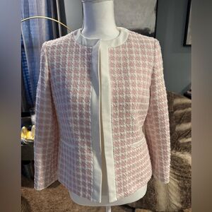 Kasper Pink and Cream Women's Blazer